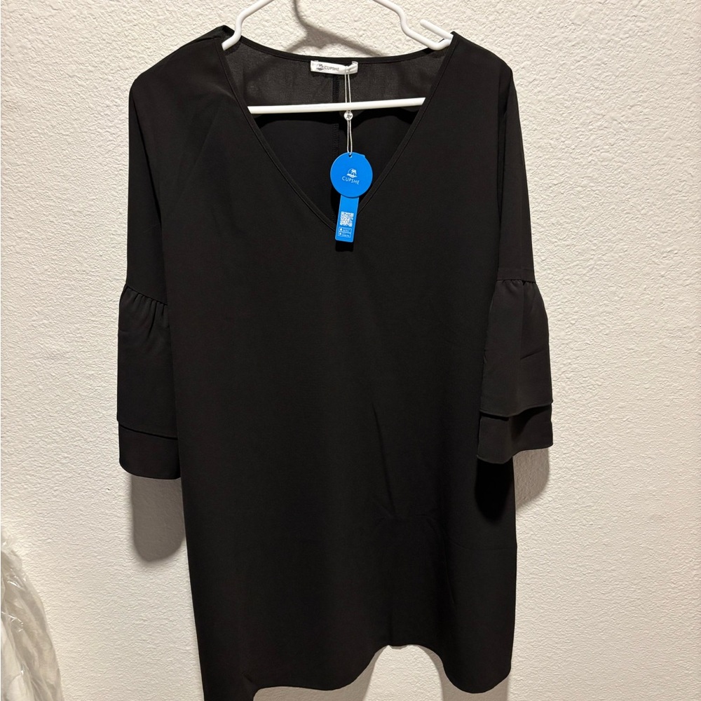 Cupshe Black Midi Dress